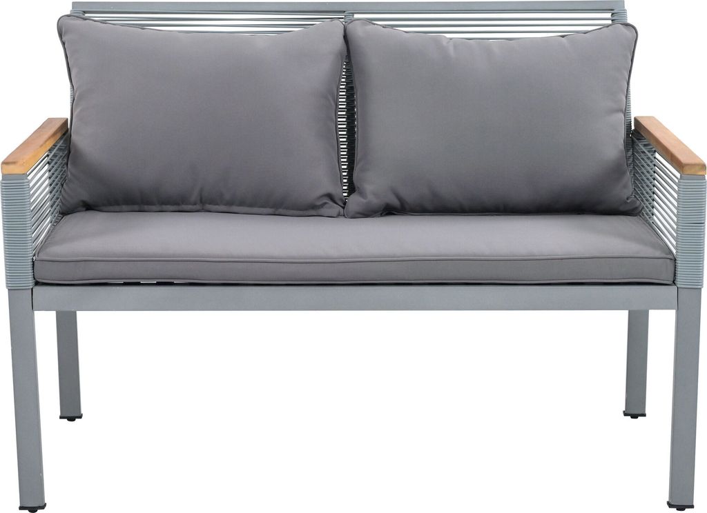 Merax 4-tlg. Garten-Lounge-Set mit Stahlrahmen und Produktbild 5