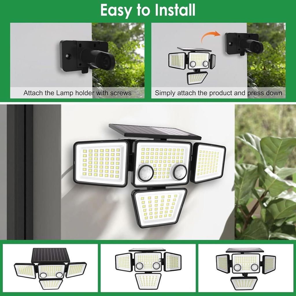 Außenleuchte mit Bewegungsmelder Solarlampen für außen Produktbild 7