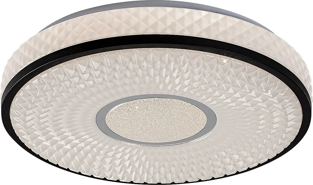 Rabalux 71137 Sedona2 Plafonnier LED 24W Métal Noir pour Salon Moderne