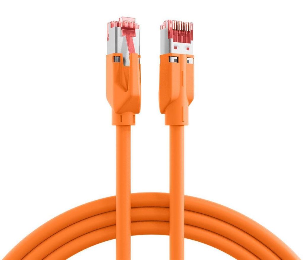 EFB RJ45 Patchkabel S/FTP,Cat.6A,TM21,UC900,7.5m,orange Produktbild 