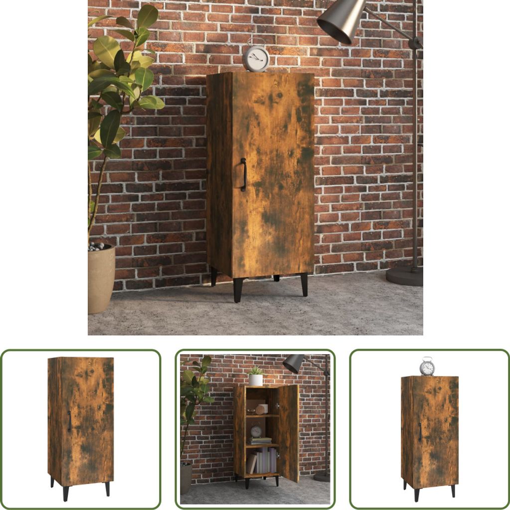 The Living Store Sideboard Räuchereiche 34,5x34x90 cm Produktbild 