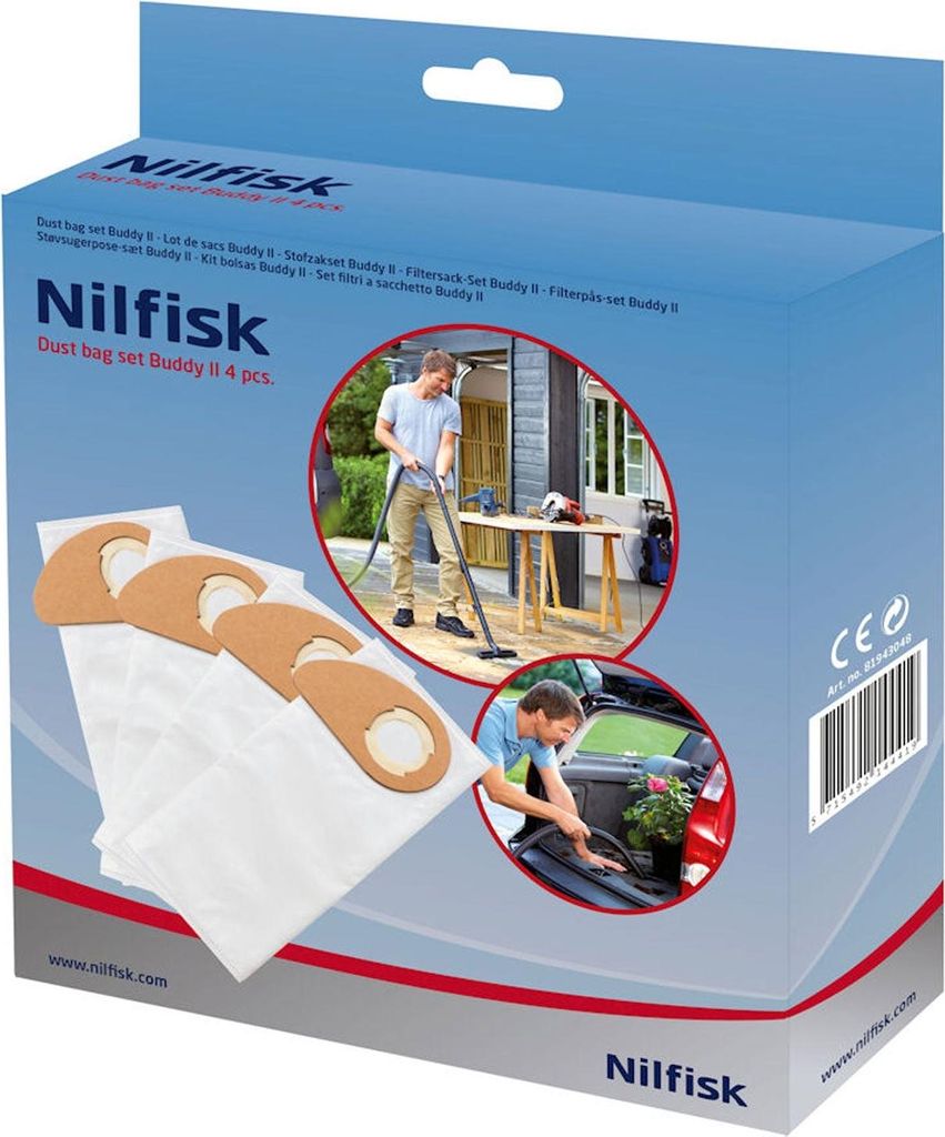 Satz aus 4 Staubsaugersäcken - 81943048 - Nilfisk Produktbild 