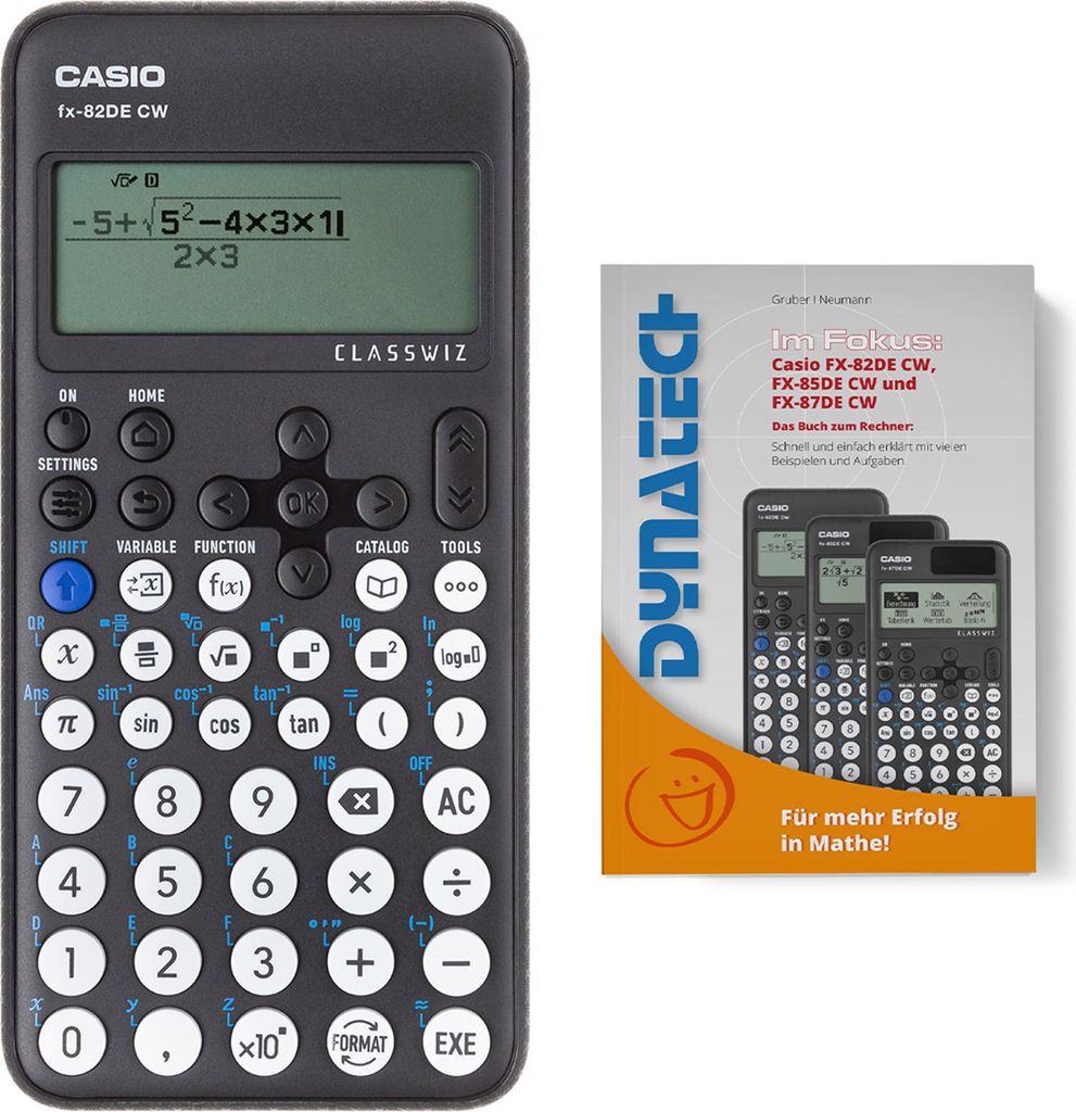 Casio FX-82 DE CW mit Buch: Im Fokus II Casio FX-82 DE+ verständlich erklärt