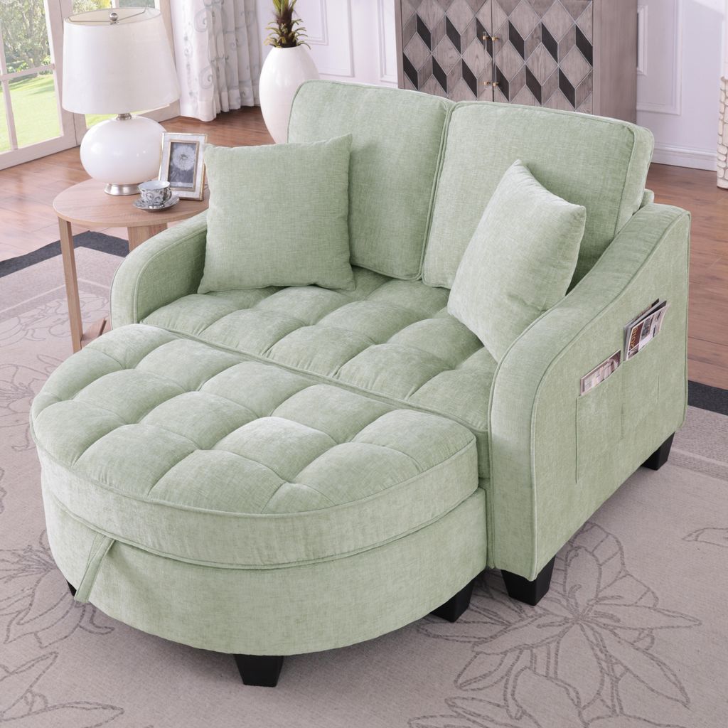 Sweiko Multifunktionales Sofa, 2-in-1 Sofa-Bett, Produktbild 