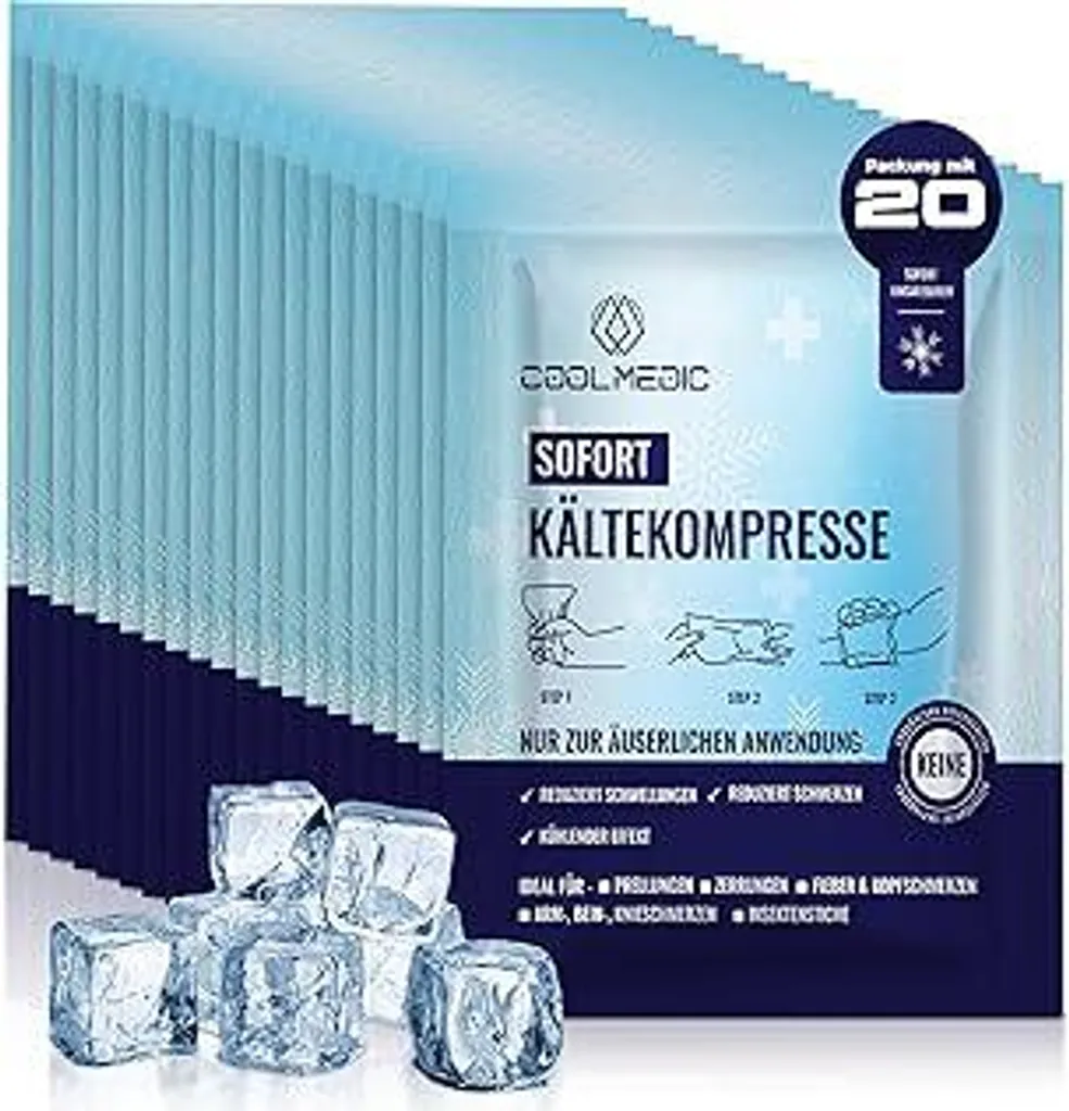 COOLMEDIC Impacco Freddo Istantaneo 20x - Dispositivo Crioterapico