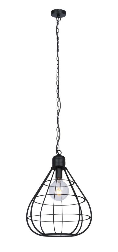 Globo Lighting CLASTRA H„ngeleuchte Metall schwarz matt, 1xE27, 15388H1