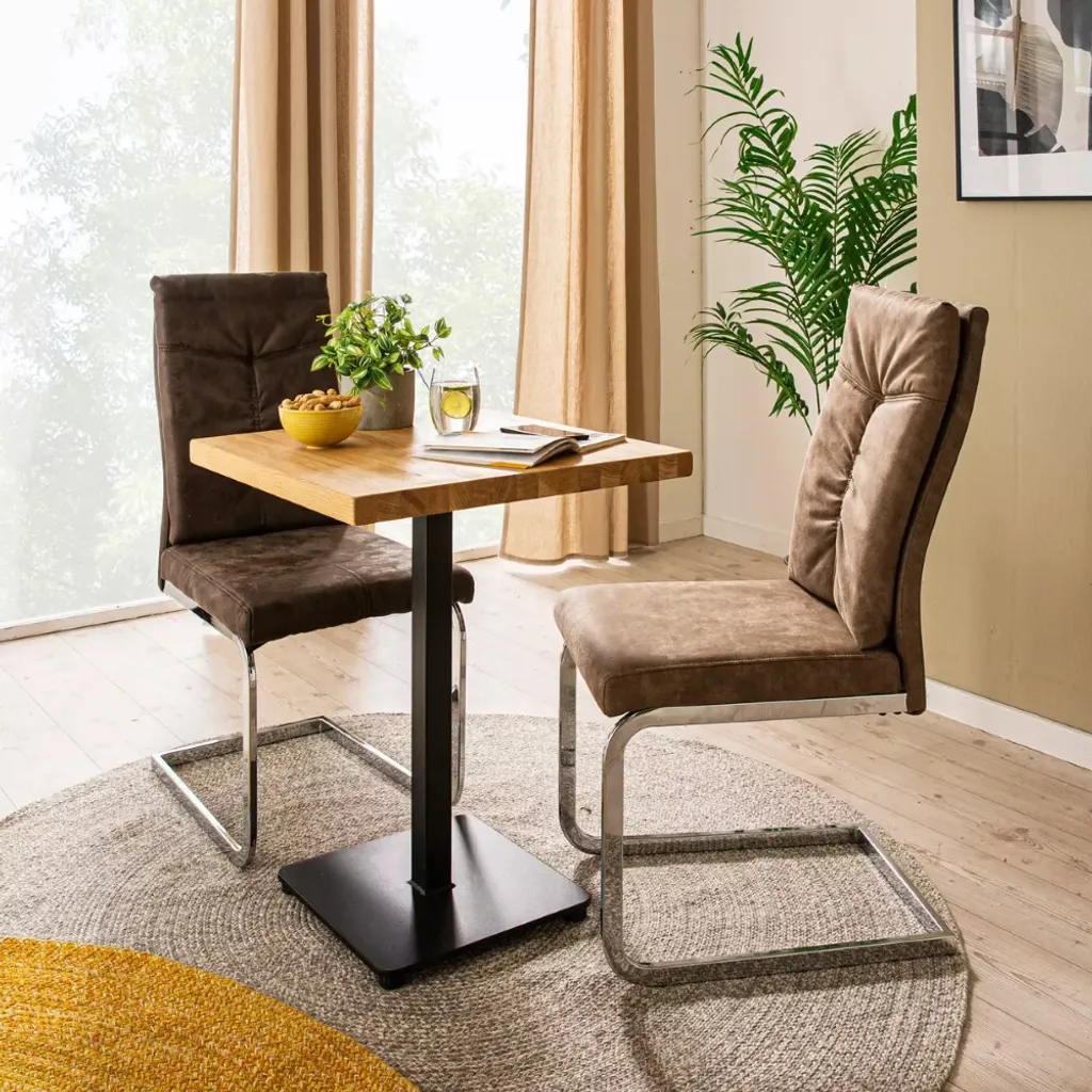 Table de cuisine compacte 80x80 cm pour studio et petit appartement - 2