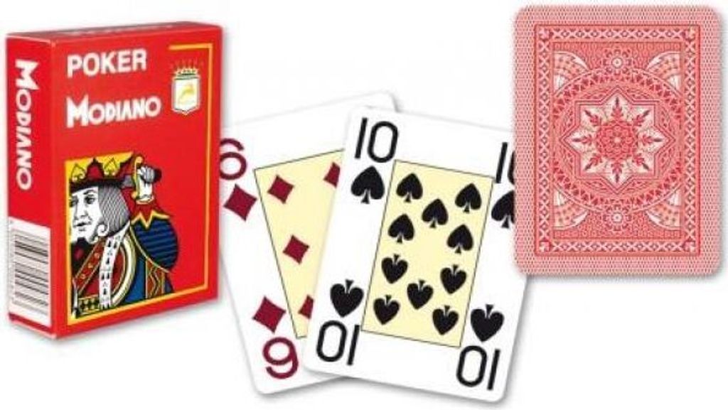 Modiano – Poker-Spielkarten Rot Produktbild 