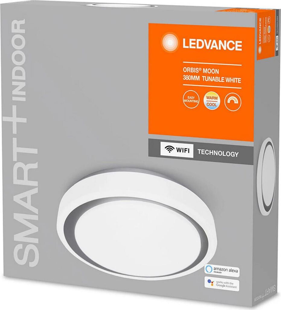Ledvance Ledvance Smart Plafondlamp - Wifi - LED - 24W - Orbis Moon 38cm