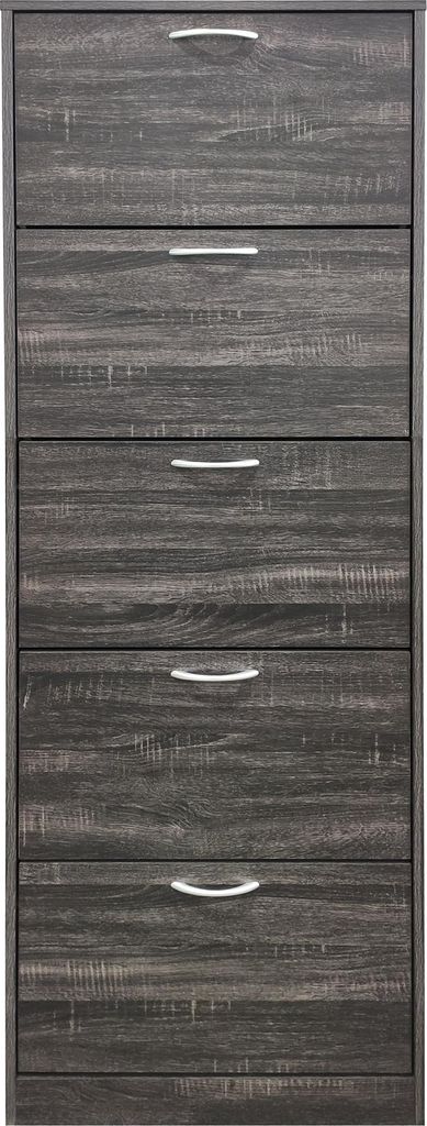 Milani Home - scarpiera moderna 5 antecm 24 l x 60 p x 180 Immagine del prodotto 