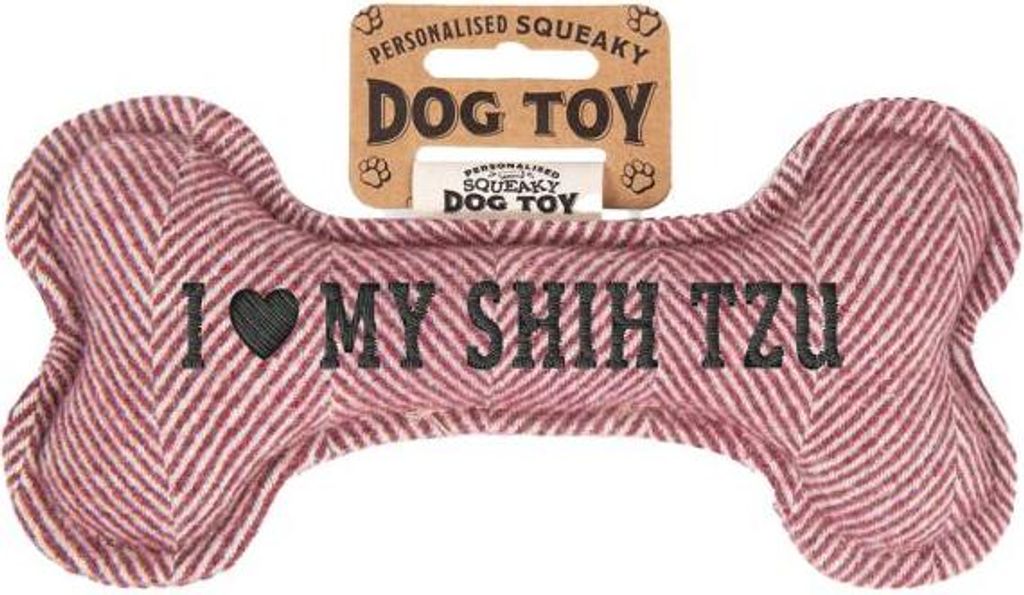 Quietschender Hunde Knochen form-Hundespielzeug Shih Tzu