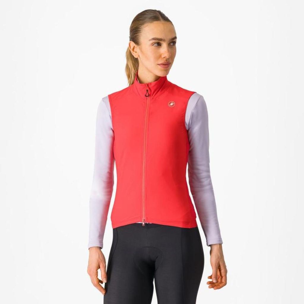 CASTELLI Fahrradweste - ESPRESSO W - Rot S