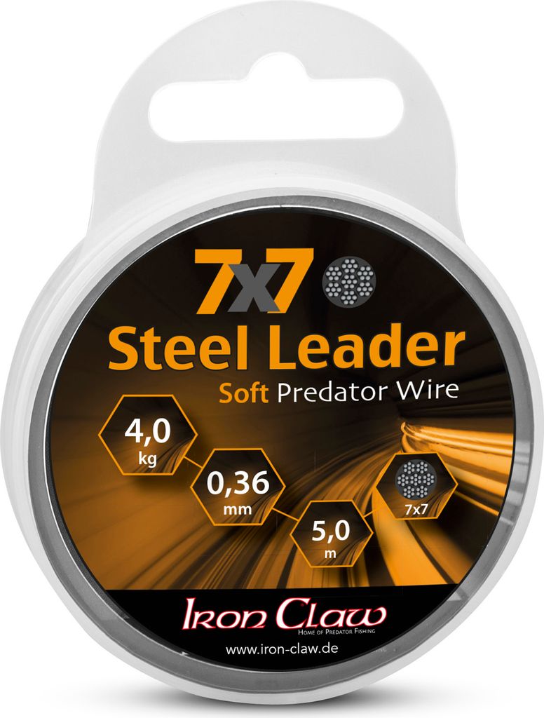 Iron Claw 7x7 Steel Leader 4 kg 5 m
