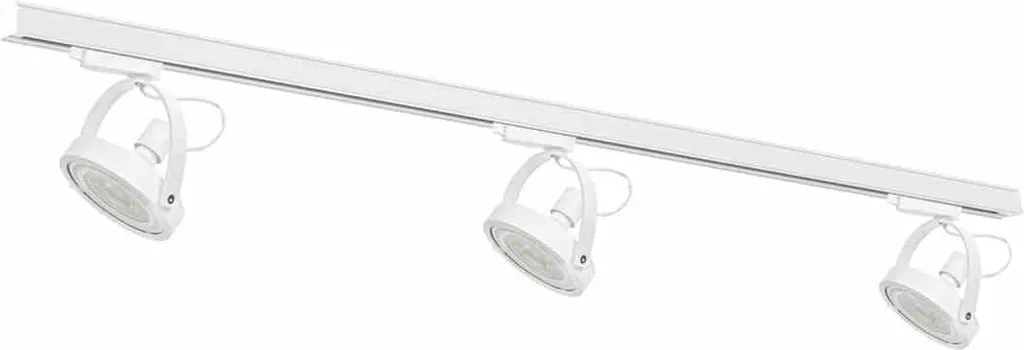 Rail Éclairage Cuisine et Salon 150 cm Blanc pour 3 Spots LED AR111