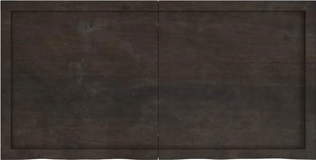 Mensola a Muro vidaXL 120x60 cm Legno Massello Rovere Marrone Scuro