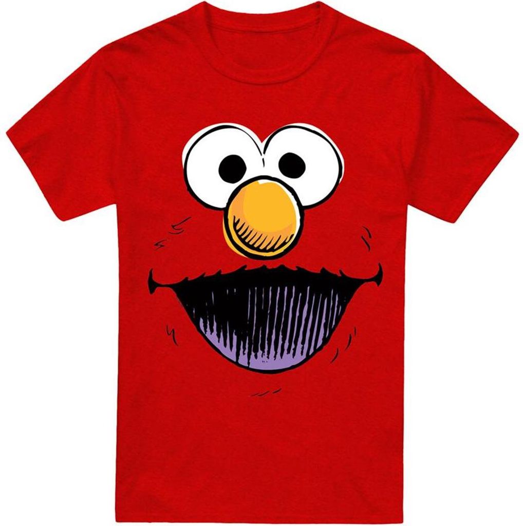 Sesame Street - T-Shirt für Herren/Damen Uni, meliert TV27318 (XXL) (Rot)