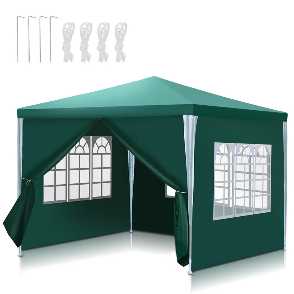 Gazebo da Giardino 3x3m Yakimz: Struttura in Acciaio per Eventi PE