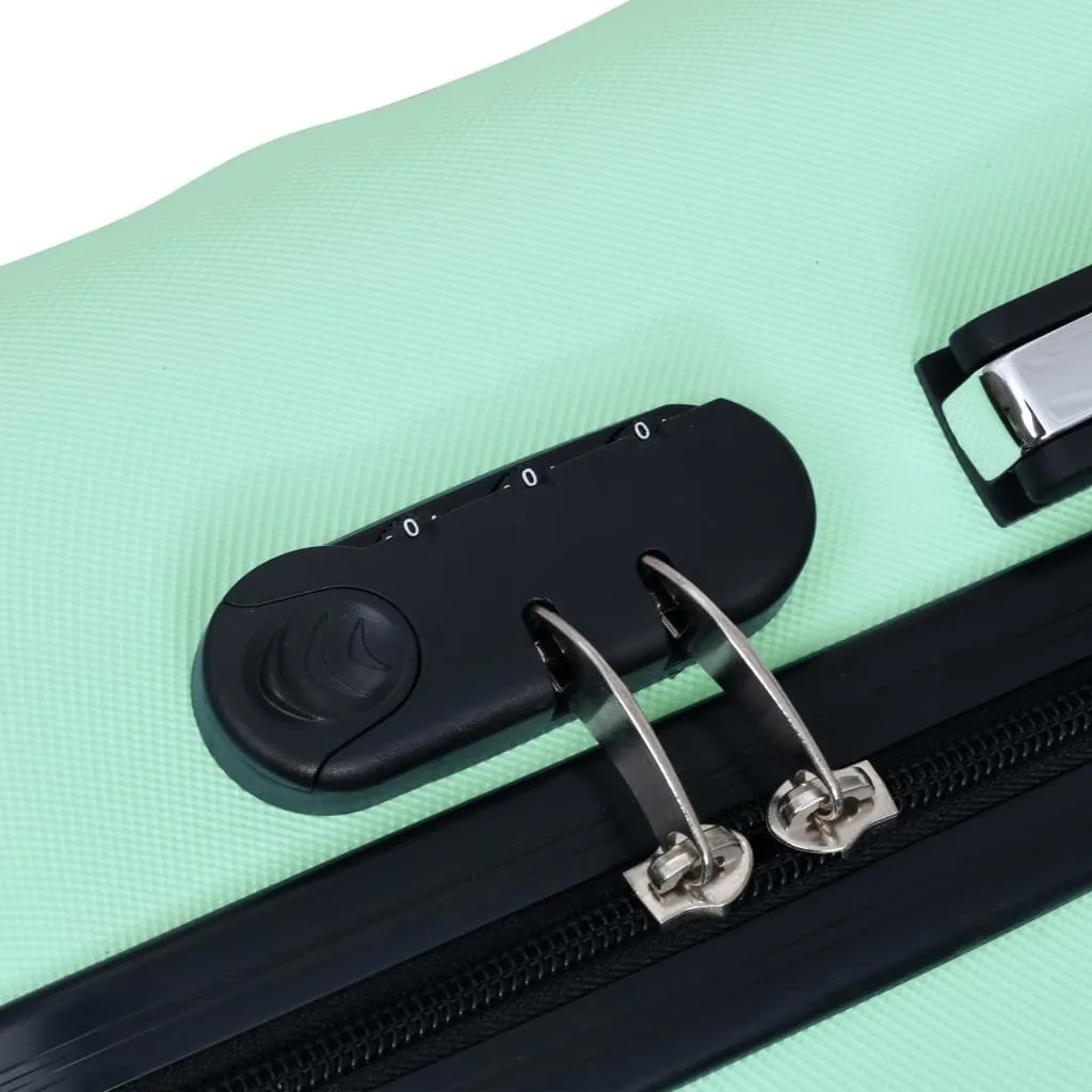 Trolley vidaXL coque dure ABS vert menthe : bagage robuste et sûr - 5