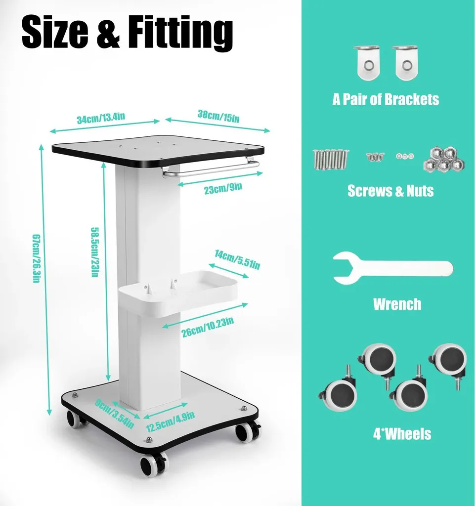 Chariot esthétique silencieux : rangez et déplacez vos outils sans bruit - 3