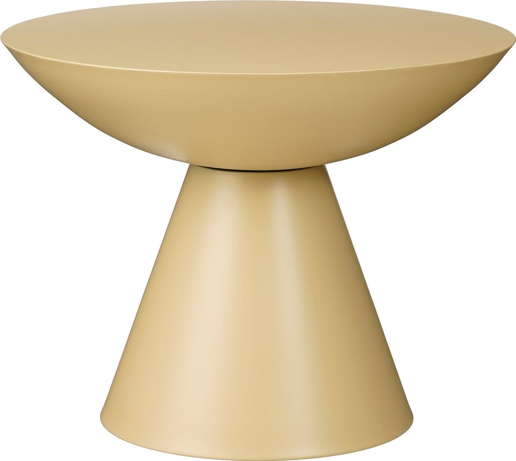 Mica Decorations Celise Beistelltisch - H44 x Ø59 cm - Metall - Beige