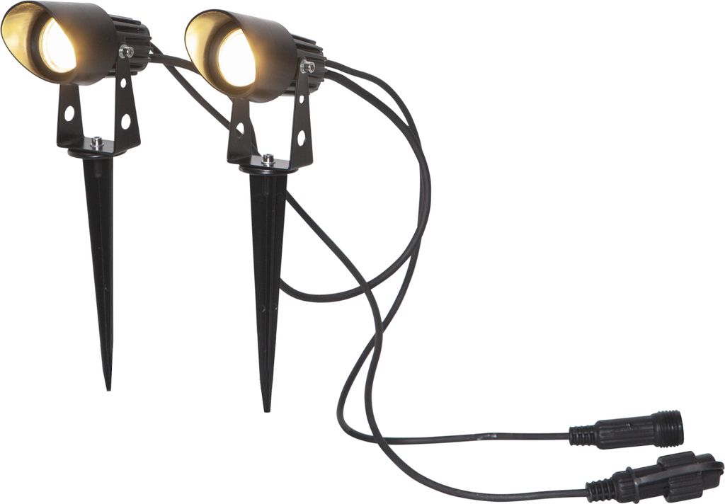 LED Outdoor Spots ,Spotlight Extra', 2 Stück, Zubehör System 24, schwarz, 4,7 W, H 8cm
