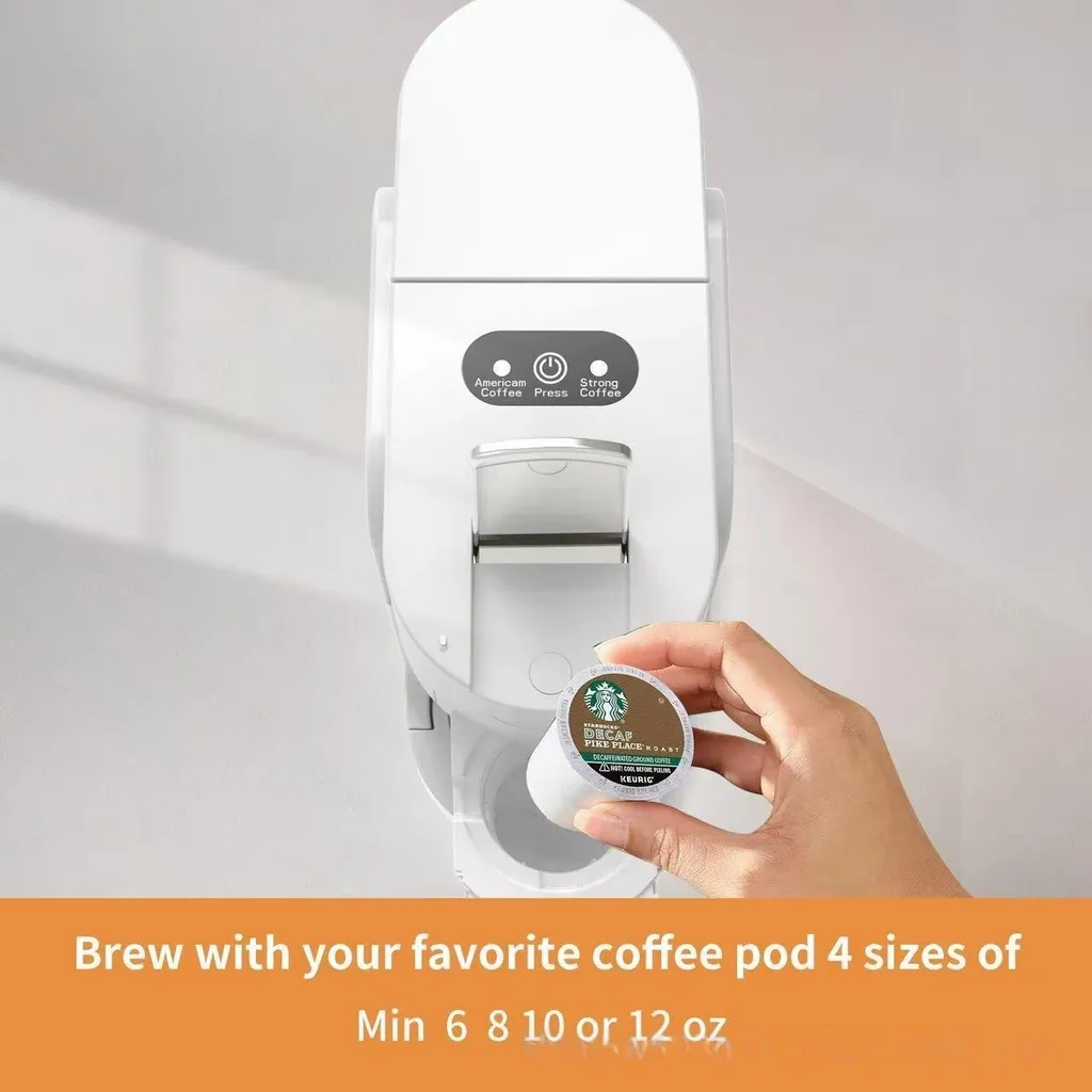 Machine à café Zimilo compacte compatible capsules K-Cup blanc espresso