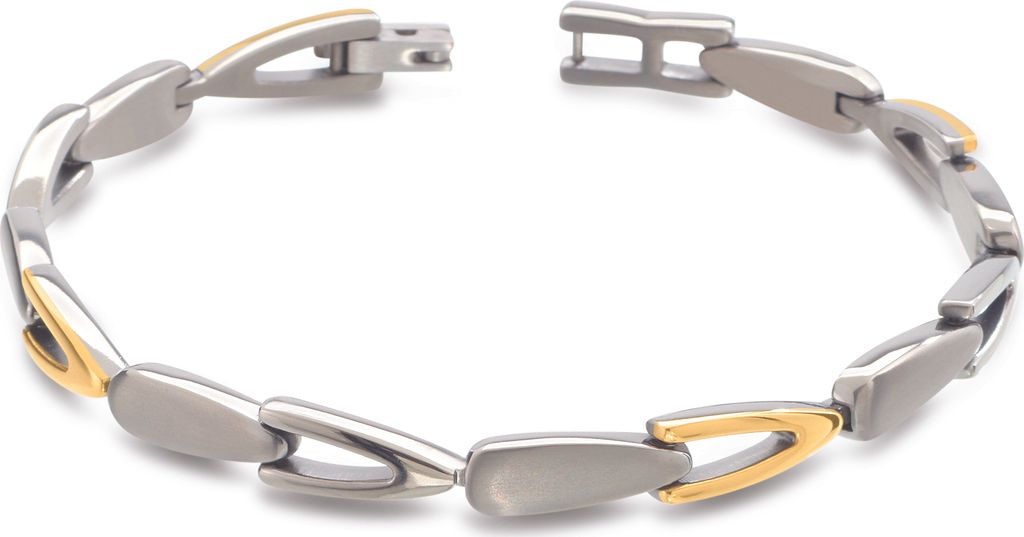 Boccia Armband 03033-02 Titan teilvergoldet