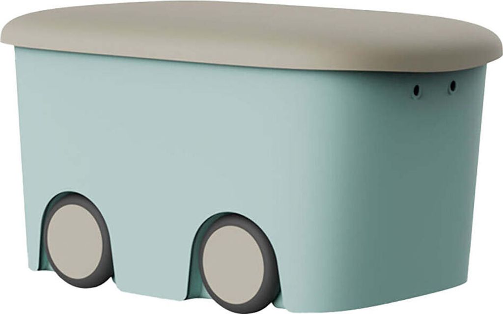 Plastiken Multifunktions-aufbewahrungsbox Mit Rollen 45l Produktbild 