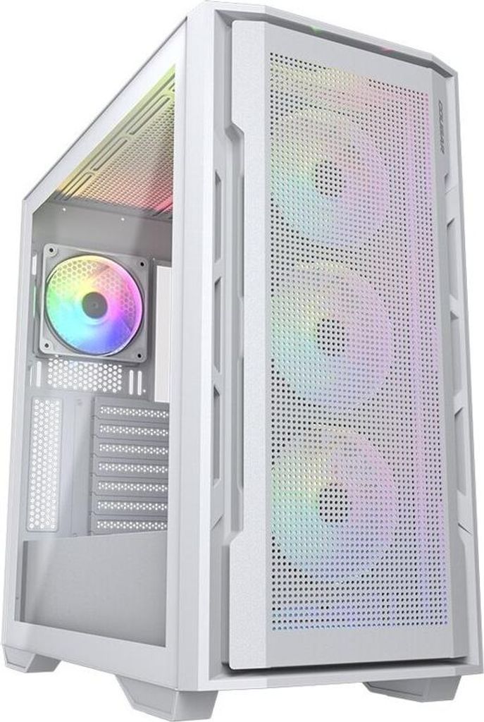 COUGAR Gaming CGR-5C78W-RGB, Midi Tower, PC, Weiß, ATX, CEB, EATX, micro ATX, Mini-ITX, Gaming, Blau, Grün, Rot