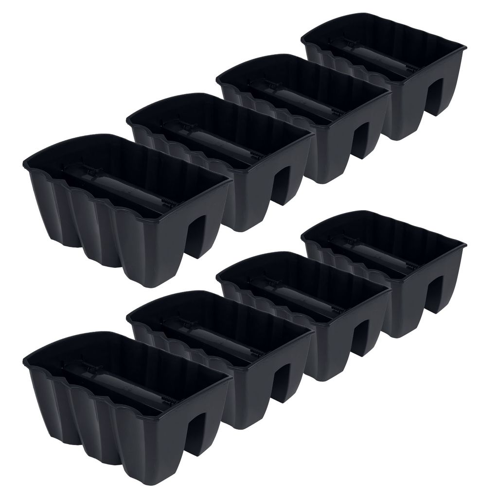 8x Kvetináč 40 cm Závesný kvetináč Balkónový kvetináč Obrázok produktu 