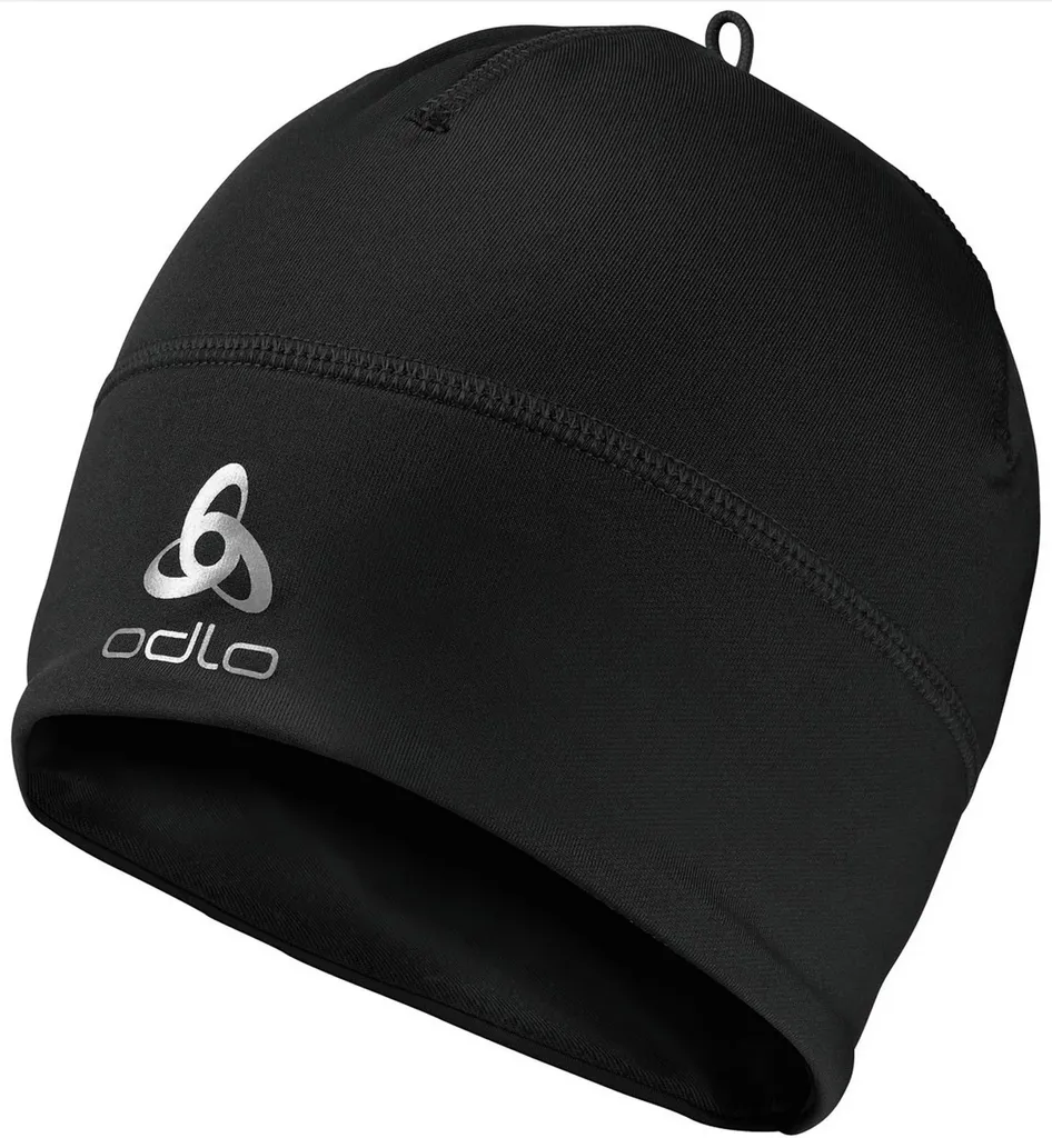 Bonnet ODLO Polyknit Warm noir pour le sport intense et running hiver