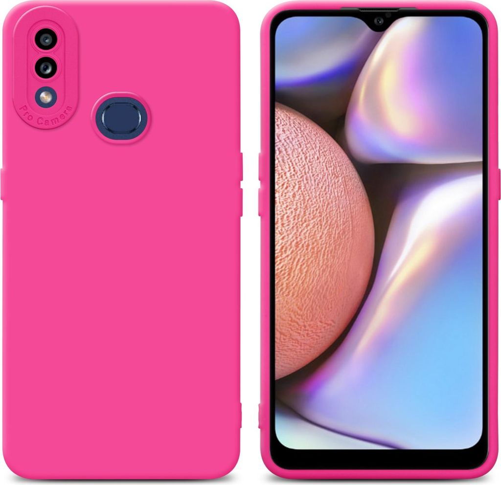 Cadorabo Hülle für Samsung Galaxy A10s / M01s Schutz Hülle in Pink TPU Silikon Etui Case Handyhülle