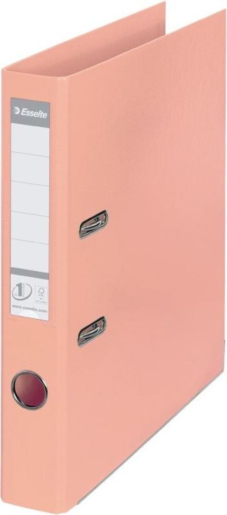 Pořadač pákový A4 Esselte No.1 Power Solea, celoplastový, hřbet 5 cm, broskvový