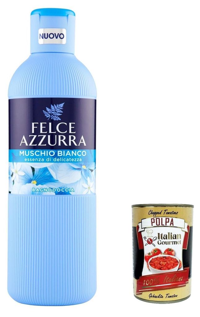 6x Felce Azzurra Bagnodoccia Muschio Bianco Körperwäsche Produktbild 
