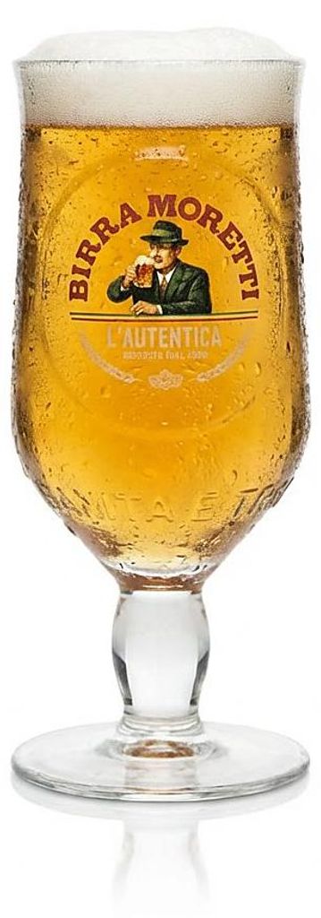 Birra Moretti Bierglas 0,25l Pokalgläser Ricetta Dal 1859 Produktbild 