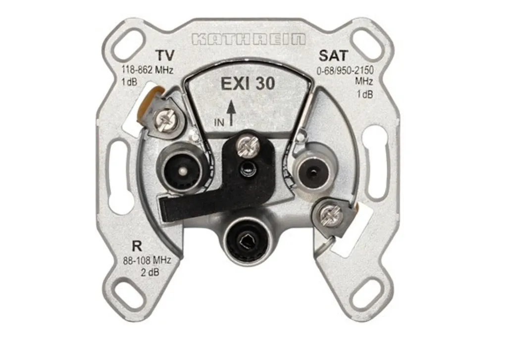 Kathrein EXI 30 21110024 Prise SAT Triple pour Unicable et Satellite
