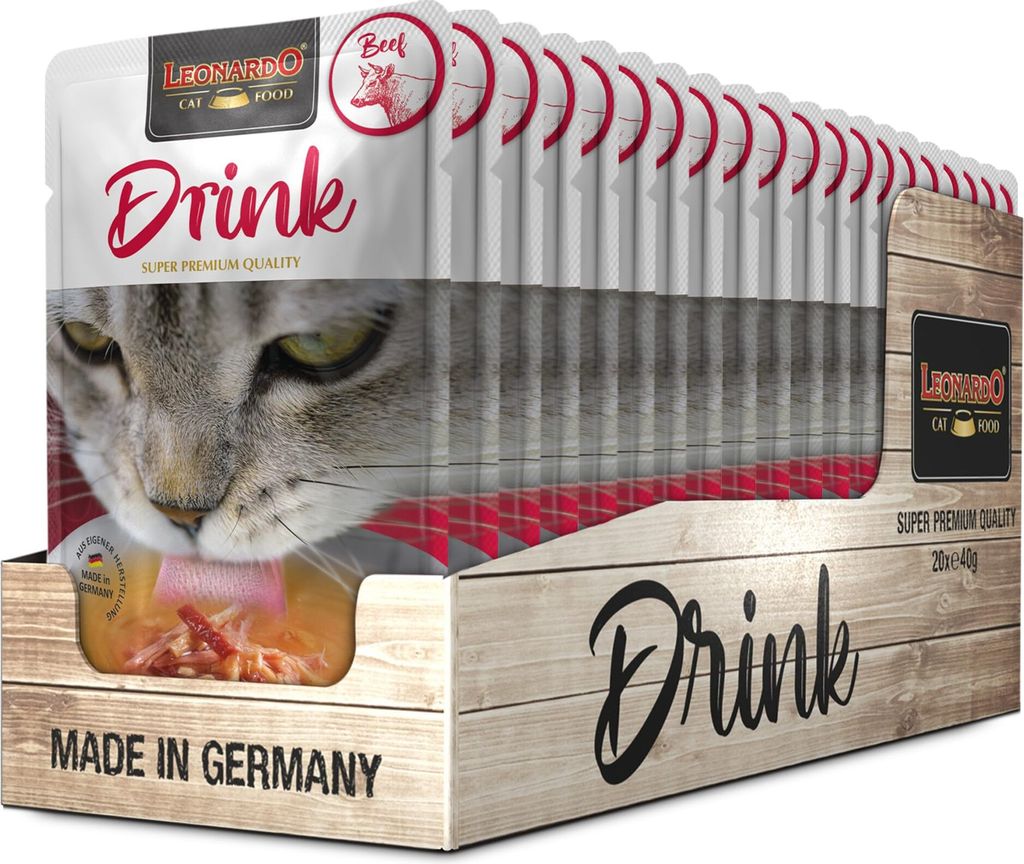 Leonardo Drink Beef [20x40g Multipack Sorte Rind] Produktbild 1