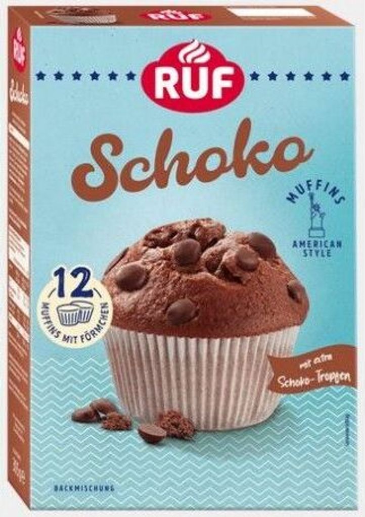 RUF Muffins Schoko  Backmischung Produktbild 