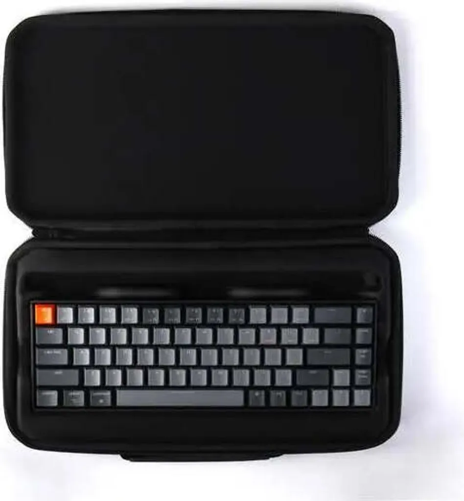 Coque de protection antichoc noire pour clavier Keychron K6 compact - 3