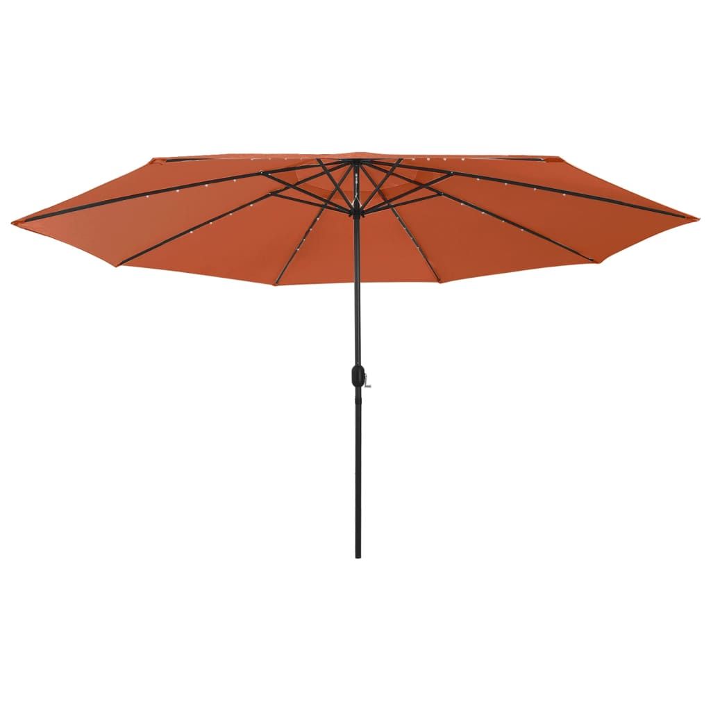 VidaXL Wand-Sonnenschirm 300 Cm – Burgunderrot, Mit Kurbel, Neigbar, UV-Schutz