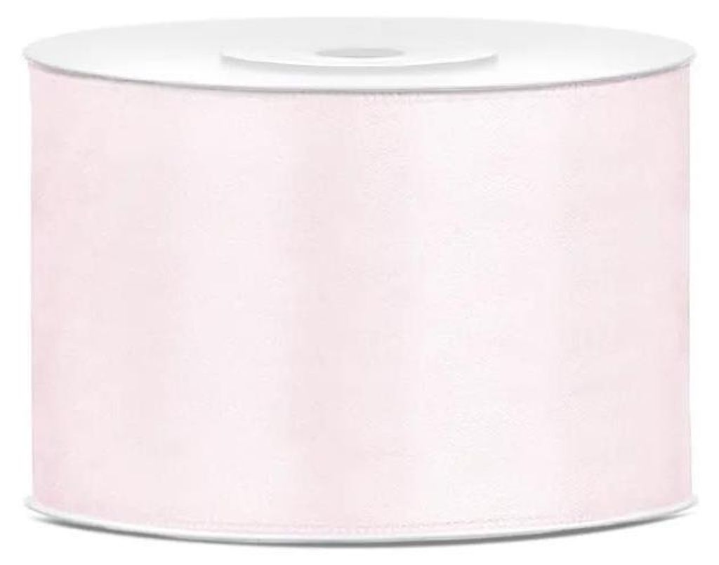 Jasnoróżowa wstążka 50mm/25m Zdjęcie produktu 