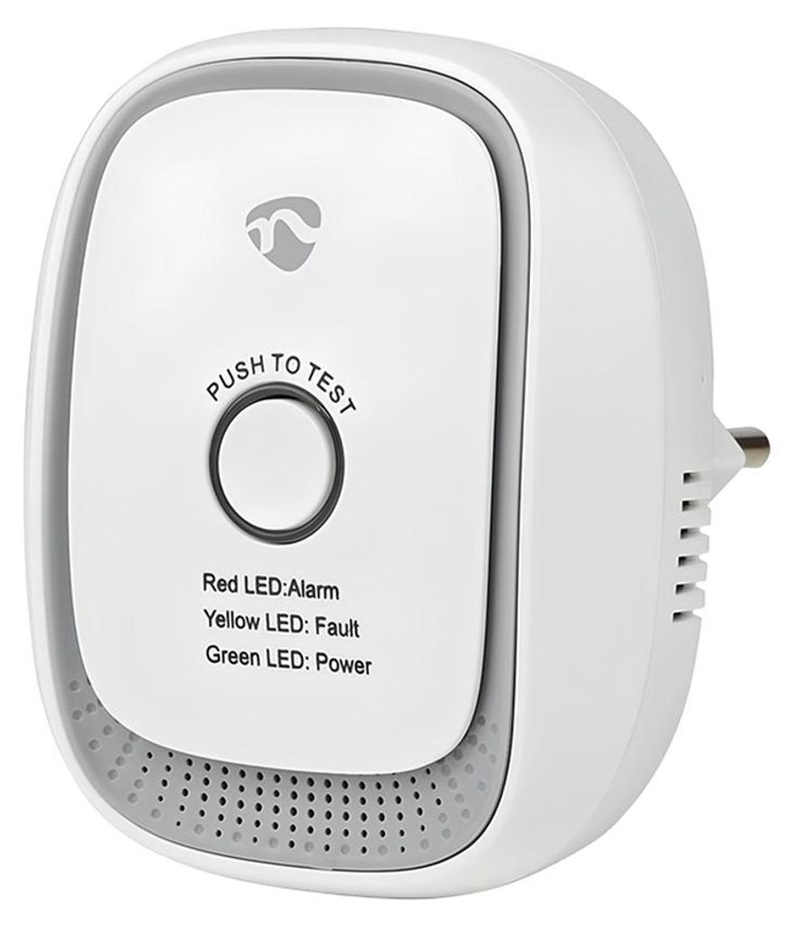 Nedis SmartLife Gasdetektor - Zigbee 3.0 - Netzstromversorgung - Sensorlebensdauer: 5 Jahre - EN 50194-1:2009 - Android / IOS - Mit Testtaste - 75 ...