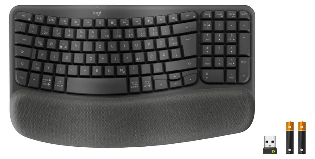 Logitech 920-012327 Tastatur Büro RF Wireless + Bluetooth Produktbild 