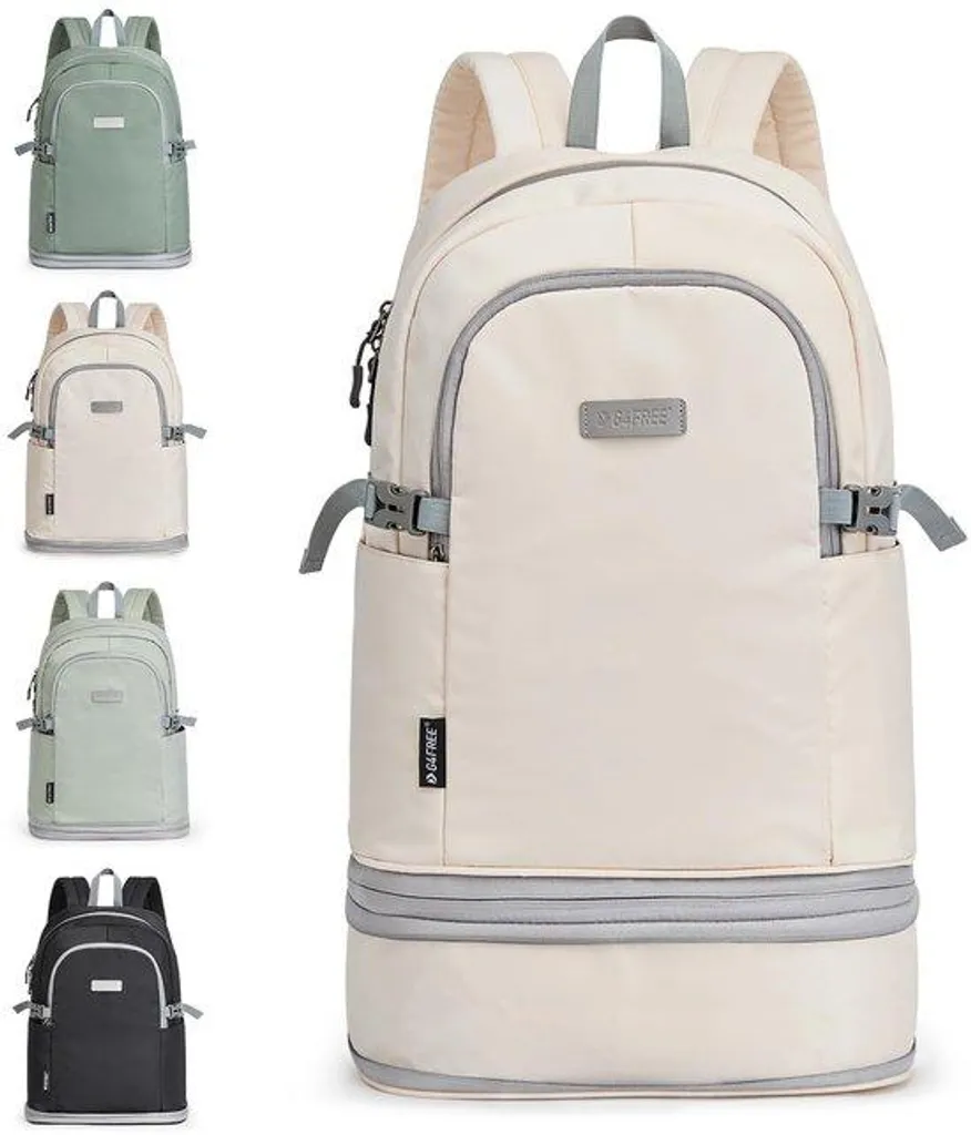 Sac à dos voyage 35L noir pour le sport et le transport de PC portable