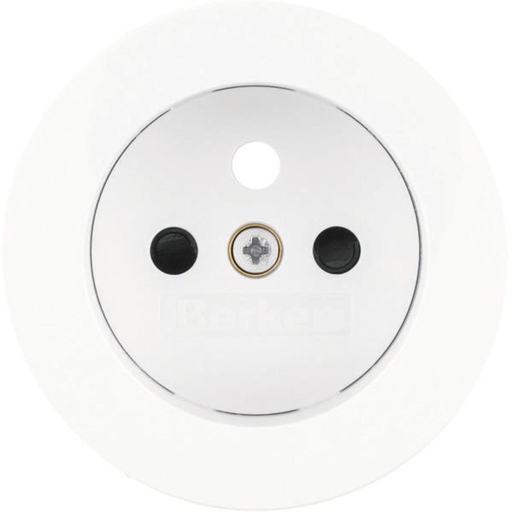 HAGER BERKER R.classic Zentralplatte für Schutzkontakt-Steckdose weiß glänzend 3965792089
