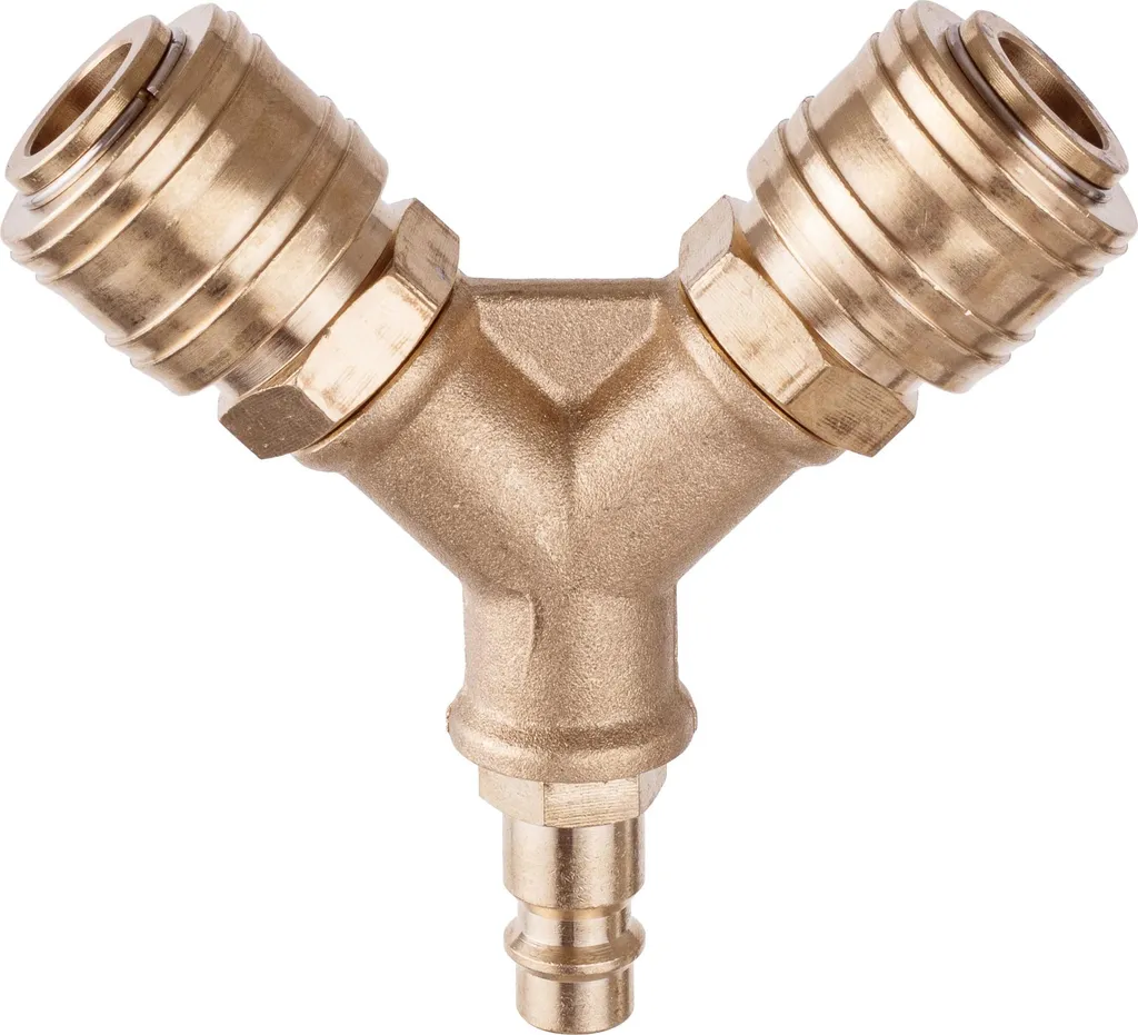 Raccord T 1/4 Laiton Anti-Fuite pour Distributeur d'Air et Système Pneumatique