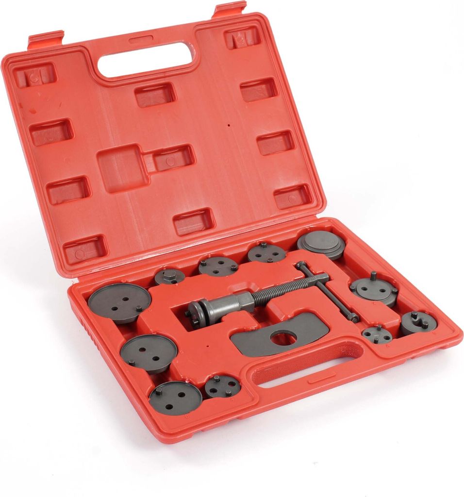 XPOtool 13-teiliges Bremskolbenrücksteller Set 320 x 60 x 245 mm, Bremskolbenrücksetzer Werkzeug, Bremskolben zurückstellen zum Bremsbelag Wechsel