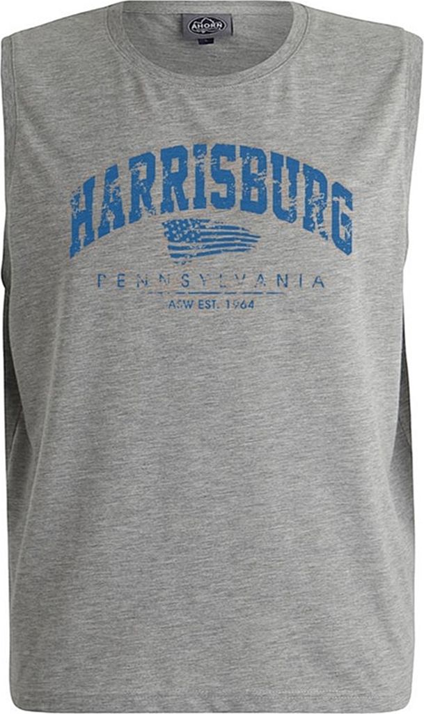 Übergrößen Tanktop Harrisburg Blau AHORN SPORTSWEAR Grey Produktbild 