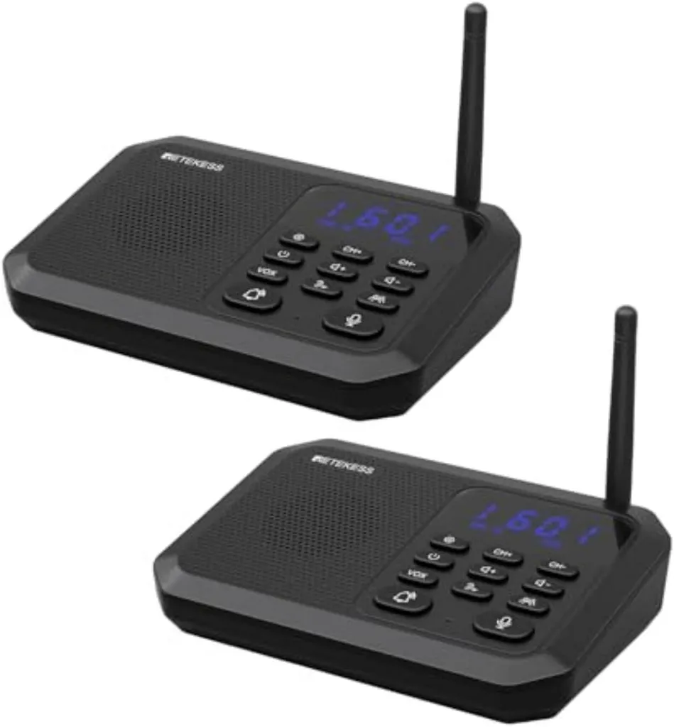Interphone Retekess TH201 : Communiquez sans Fil sur 2 km sans Travaux