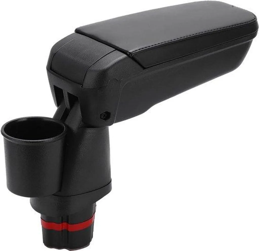 Accoudoir central voiture pour rangement et repos du bras en cuir